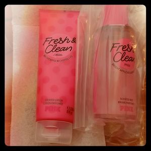 Fresh and Clean Pink spray and lotion